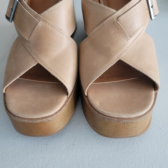 Lucky Brand Women's Boho Delaynee Platform Slingback Wedge Sandals Size 11 - Picture 6 of 8